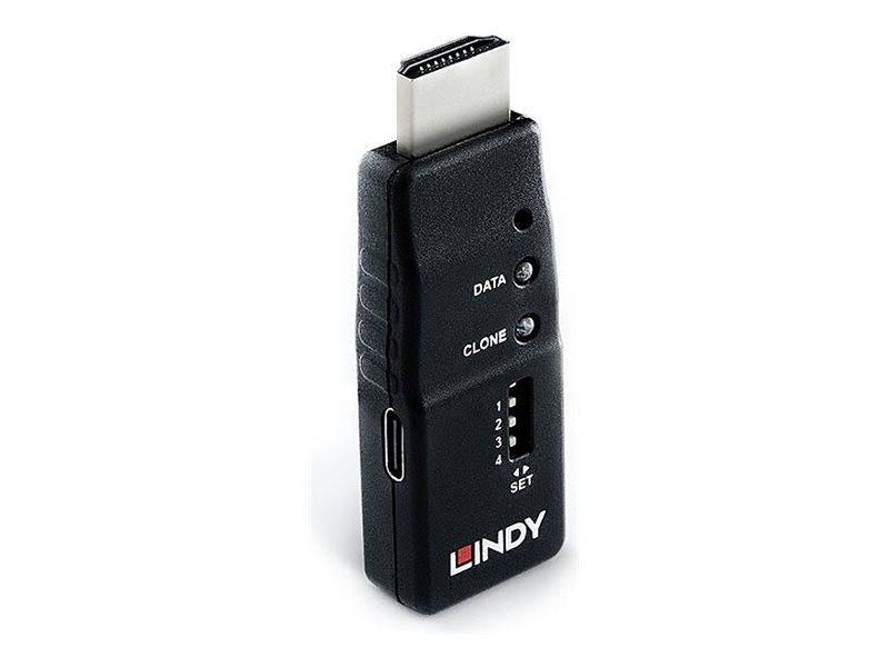 Lindy 32105, 7680 x 4320 Pixel, 7680 x 4320,3840 x 2160 Pixel, 48 Gbit/s, Schwarz, ABS, HDMI