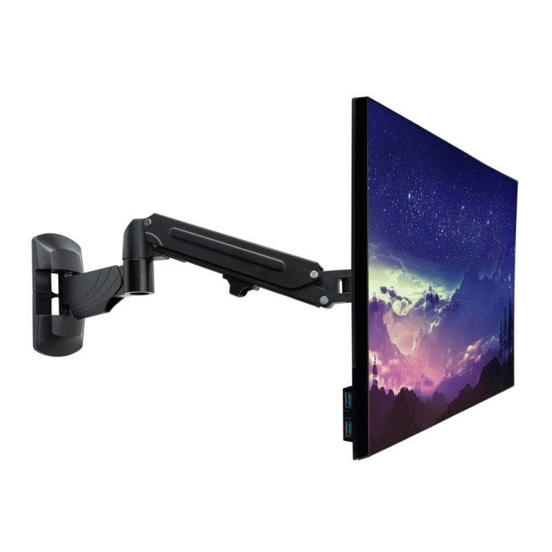 Lindy - Befestigungskit (Gasfeder-Monitorarm) - für LCD-Display - einzeln - Gehäuse aus Aluminium, Kunststoff - Schwarz