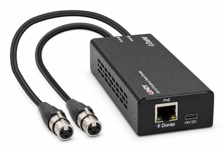 Lindy 2 Kanal XLR Audio zu Dante EncoderAudio/Multimedia