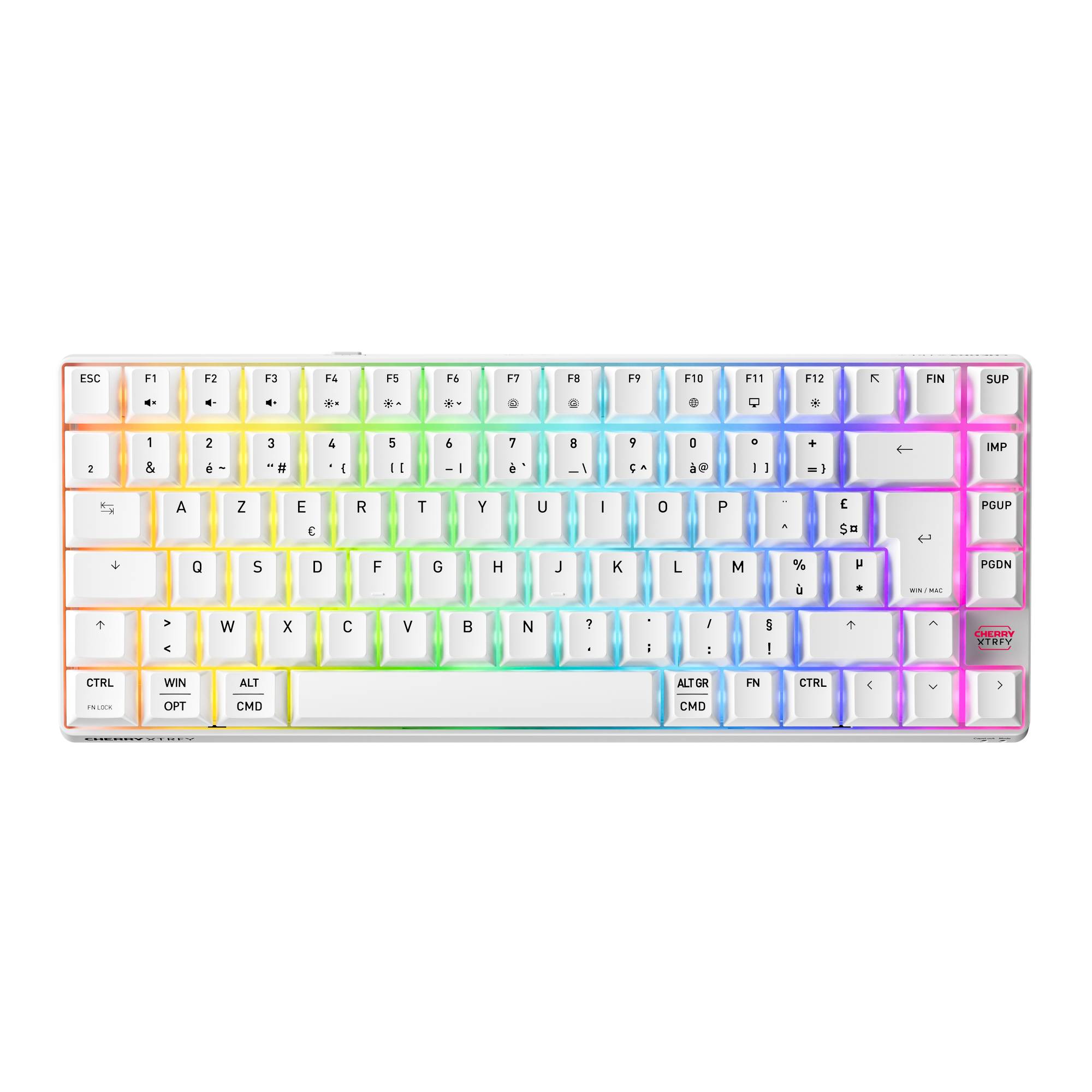 Cherry K33 COMPACT FS WIRELESS KEYBOARD WHITE FRANCE - Tastatur