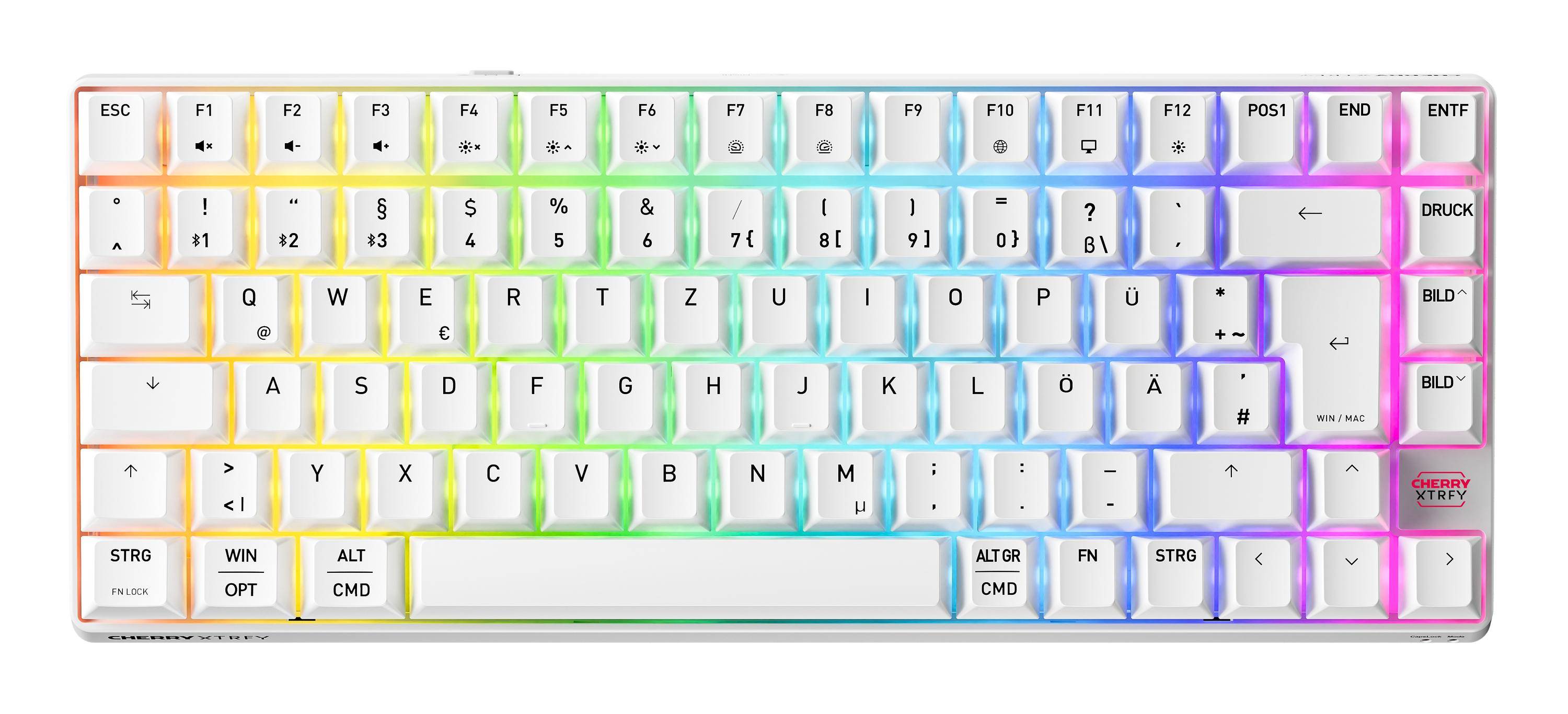Cherry K33 COMPACT FS WIRELESS KEYBOARD WHITE FRANCE - Tastatur
