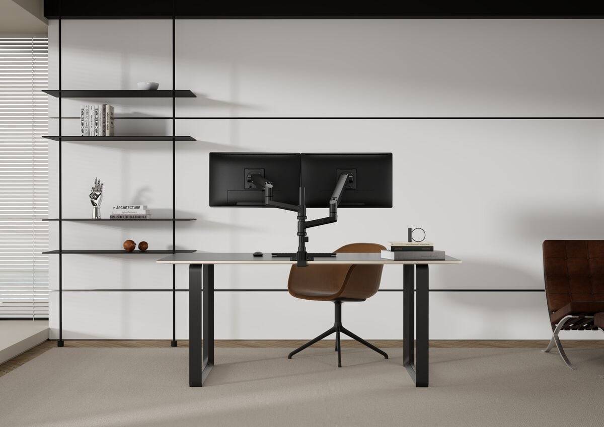 Vogel's ESSENTIAL M3032 Monitorarm, 20 kg, 43,2 cm (17"), 88,9 cm (35"), 100 x 100 mm, Höhenverstellung, Schwarz