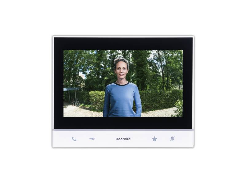 Doorbird A1103, 17,8 cm (7"), IPS, 1024 x 600 Pixel, Kapazitiv, Weiß, Schwarz, Schnelles Ethernet