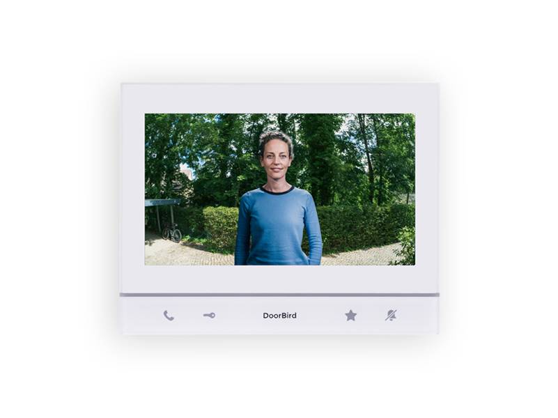 Doorbird A1103, 17,8 cm (7"), IPS, 1024 x 600 Pixel, Kapazitiv, Schwarz, Weiß, Schnelles Ethernet