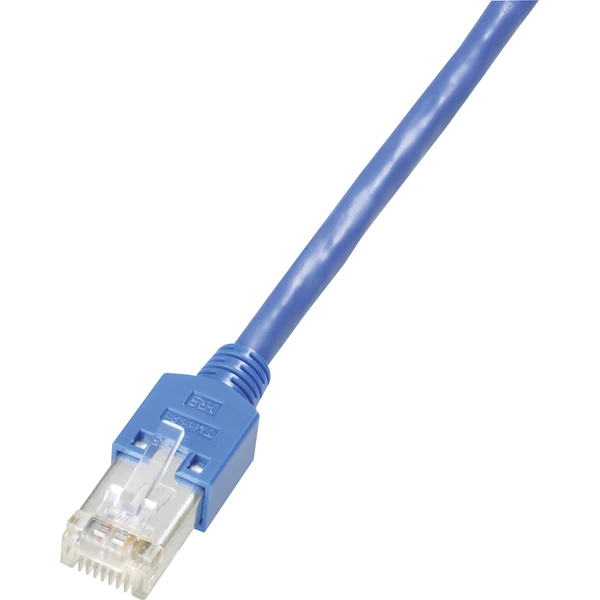 Dätwyler K8704.3 RJ45 Netzwerkkabel, Patchkabel CAT 5e S/UTP 3.00m Blau Flammwidrig, mit Rastnasenschutz 1St. Dätwyler K8704.3 RJ45 Netzwerkkabel, Patchkabel CAT 5e S/UTP 3.00m Blau Flammwidrig, mit Rastnasenschutz 1St.