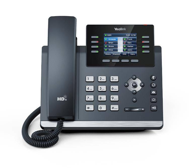 Yealink Ip Phone Grey 8 Lines Lcd (SIP-T44W)