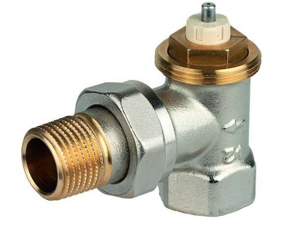 Resideo Thermostatventilkörper SX Messing vernickelt, Eck, 1/2"