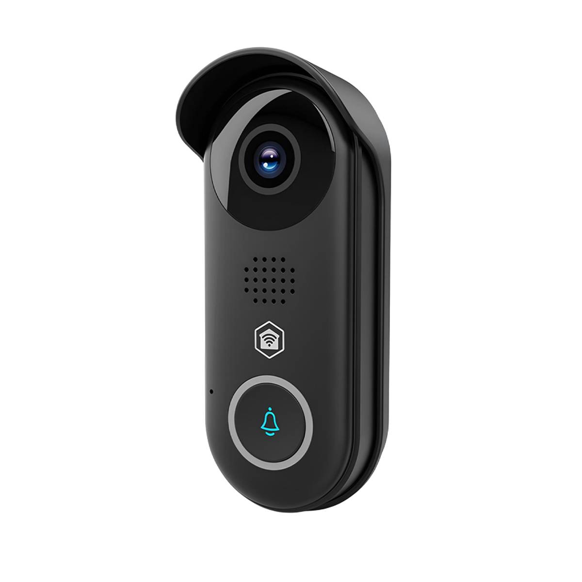 WLAN Videotürklingel 2MP Full HD 1080p IPX54 Nachtsicht Schwarz