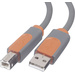 Belkin USB 2.0 Anschlusskabel [1x USB 2.0 Stecker A - 1x USB 2.0 Stecker B] 0.90m Grau UL-zertifiziert
