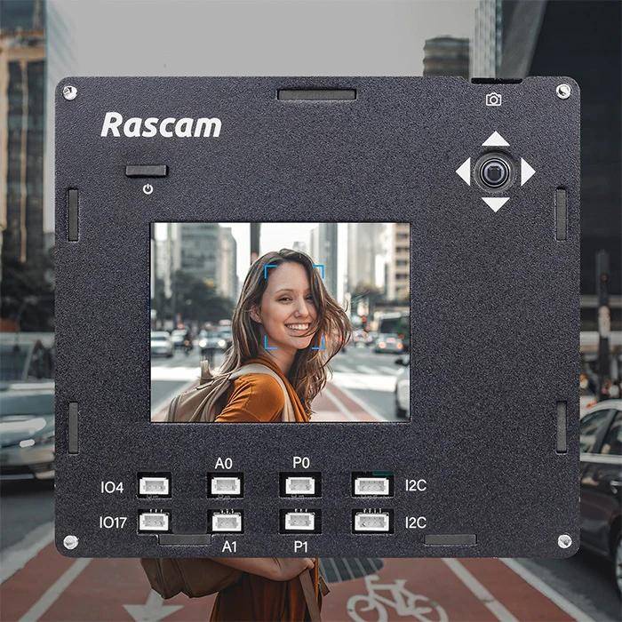 SunFounder Rascam DIY-Kamerakit für Raspberry Pi 4B, 5MP, 2,4 Zoll TFT, RGB-Flash, UART, I2C, PWM