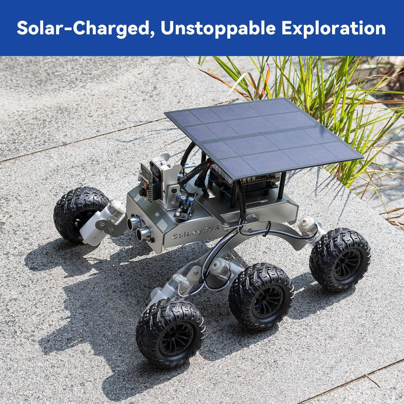 SunFounder GalaxyRVR Mars Rover Kit, Arduino Uno R3 kompatibel, Rocker-Bogie, Solar, FPV, ESP32 CAM