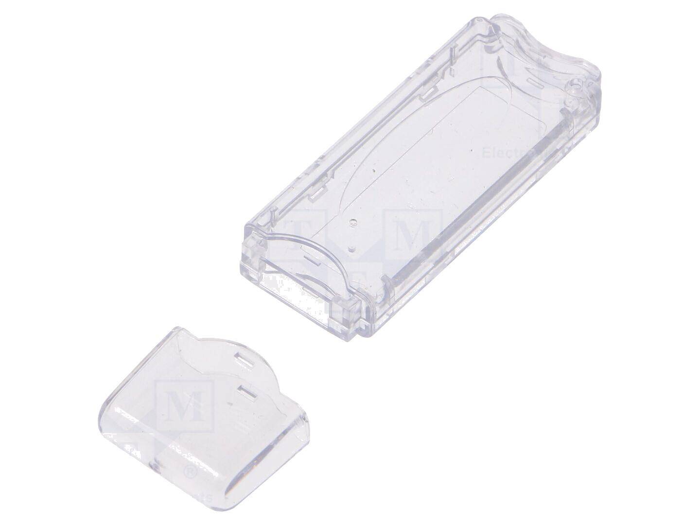 GAINTA USB Gehäuse, Polycarbonat transparent, 23 x 71 x 8,7 mm