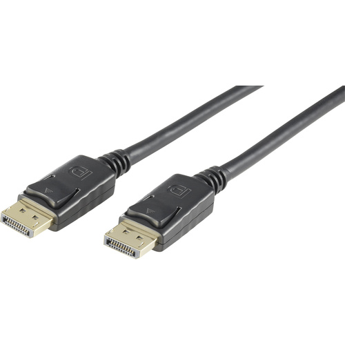 Digitus DisplayPort Anschlusskabel DisplayPort Stecker, DisplayPort Stecker 2.00m Schwarz AK-340100-020-S DisplayPort-Kabel