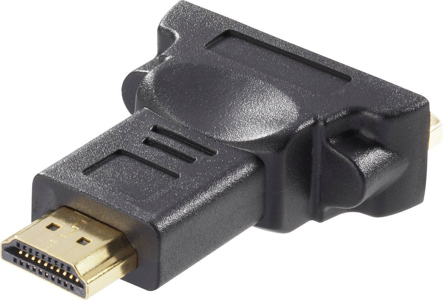 JJ JouJye HDMI / DVI Adapter [1x HDMI-Stecker - 1x DVI-Buchse 24+1pol.] Schwarz