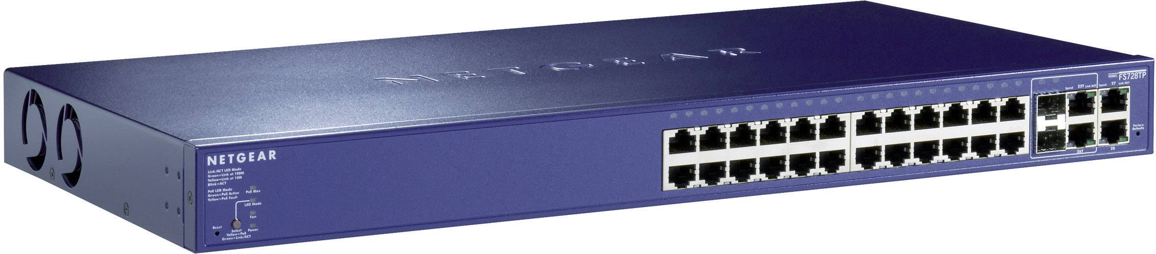 NETGEAR JGS524 19 Zoll Netzwerk-Switch 24 + 2 Port 1 GBit/s PoE-Funktion