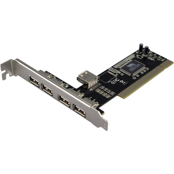 LogiLink USB 2.0 4 + 1 Port PCI 4+1 Port USB 2.0-Controllerkarte USB-A PCI