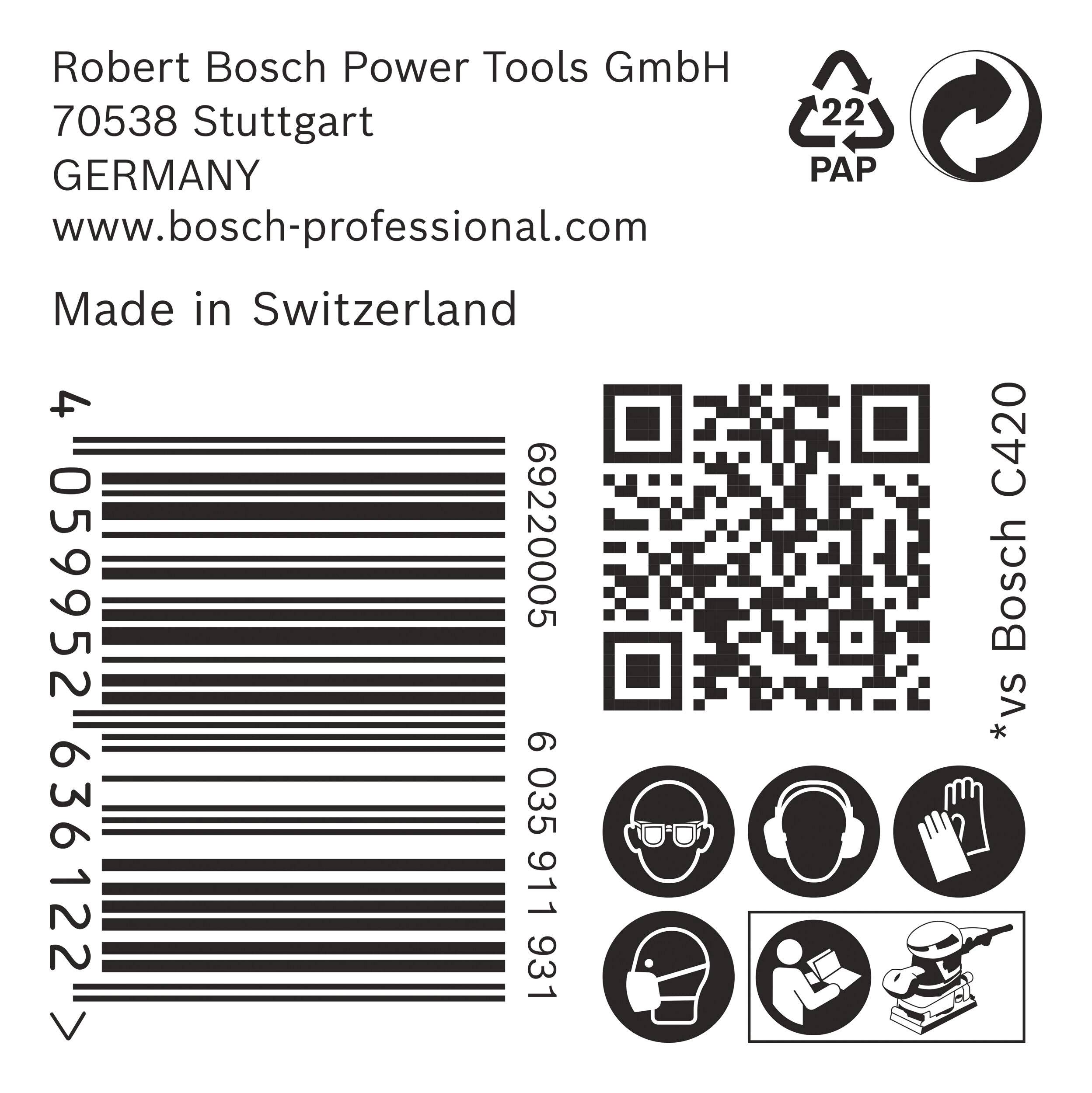BOSCH 2608901662, Schleifblatt C470 80x133 mm P80 8 g 50x