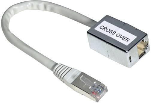 Hama RJ45 (gekreuzt) Netzwerk Adapter CAT 5 [1x RJ45-Stecker - 1x RJ45-Buchse] 10.00cm Grau