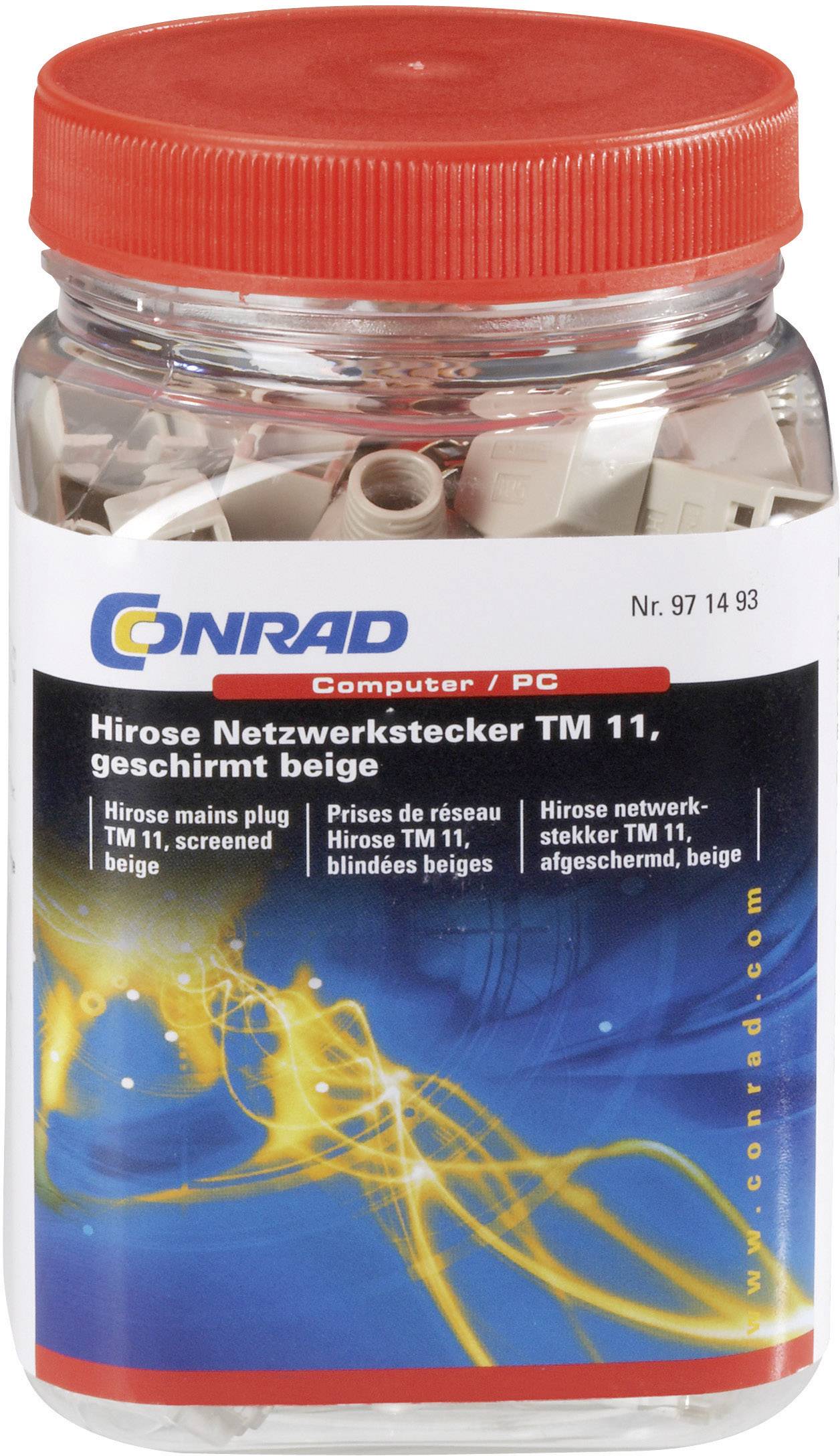 Hirose Electronic TM 11 RJ45-Steckverbinder TM 11, geschirmt CAT5e 602839 Stecker, gerade Pole: 8P8C Beige 40St.