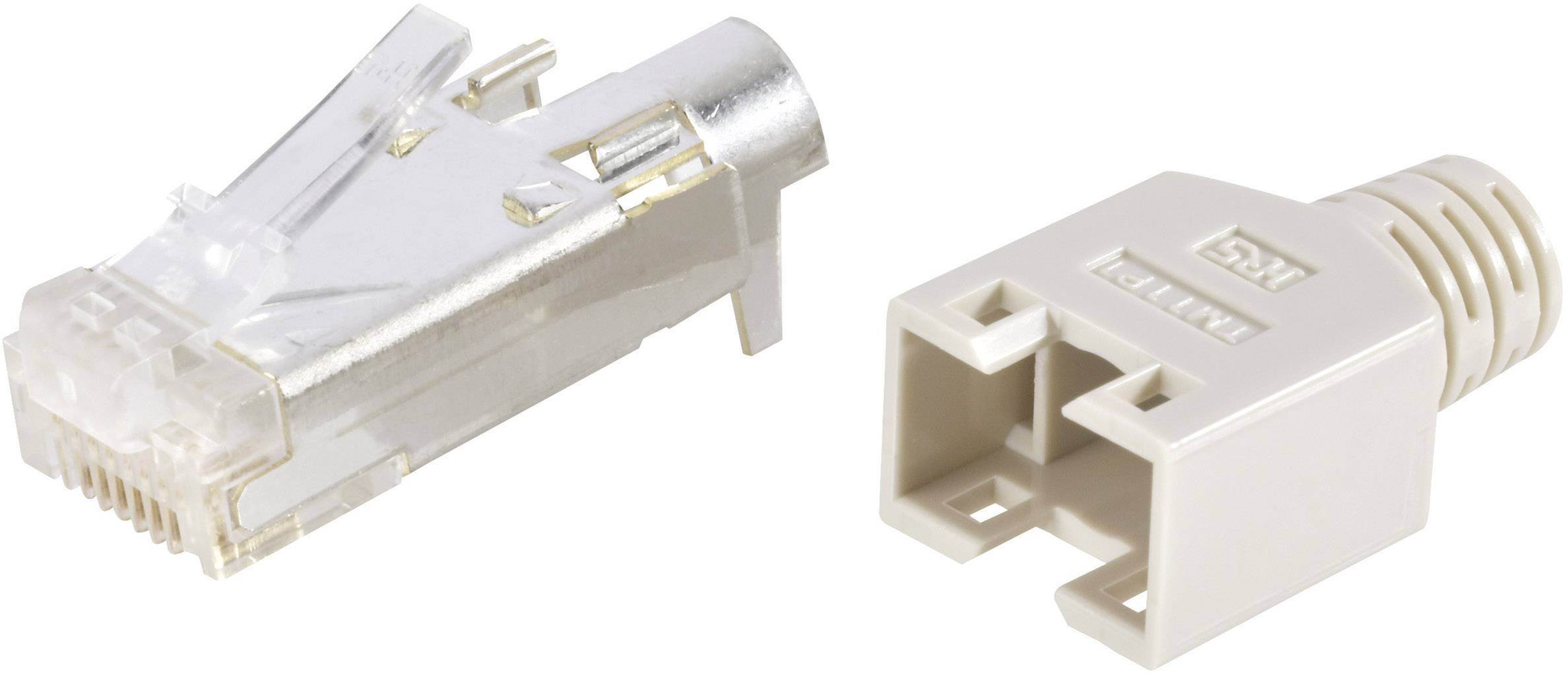 Hirose Electronic TM 11 RJ45-Steckverbinder TM 11, geschirmt CAT5e 602839 Stecker, gerade Pole: 8P8C Beige 40St.