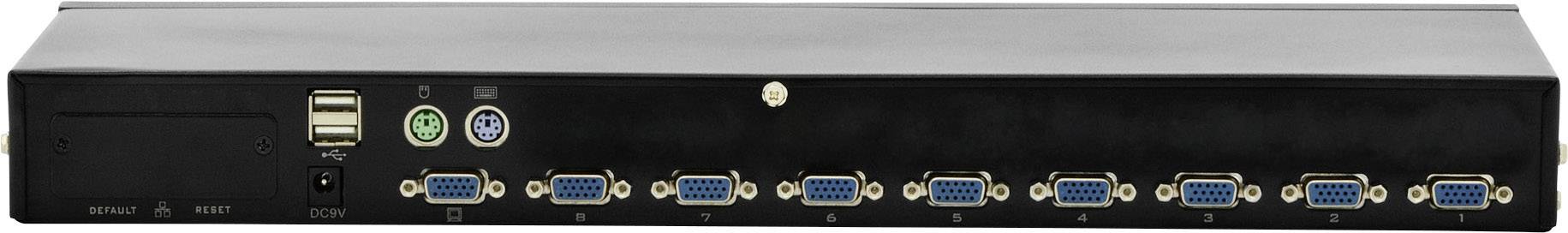Digitus DS-23200-1 8 Port KVM-Umschalter VGA USB, PS/2 1280 x 1024 Pixel