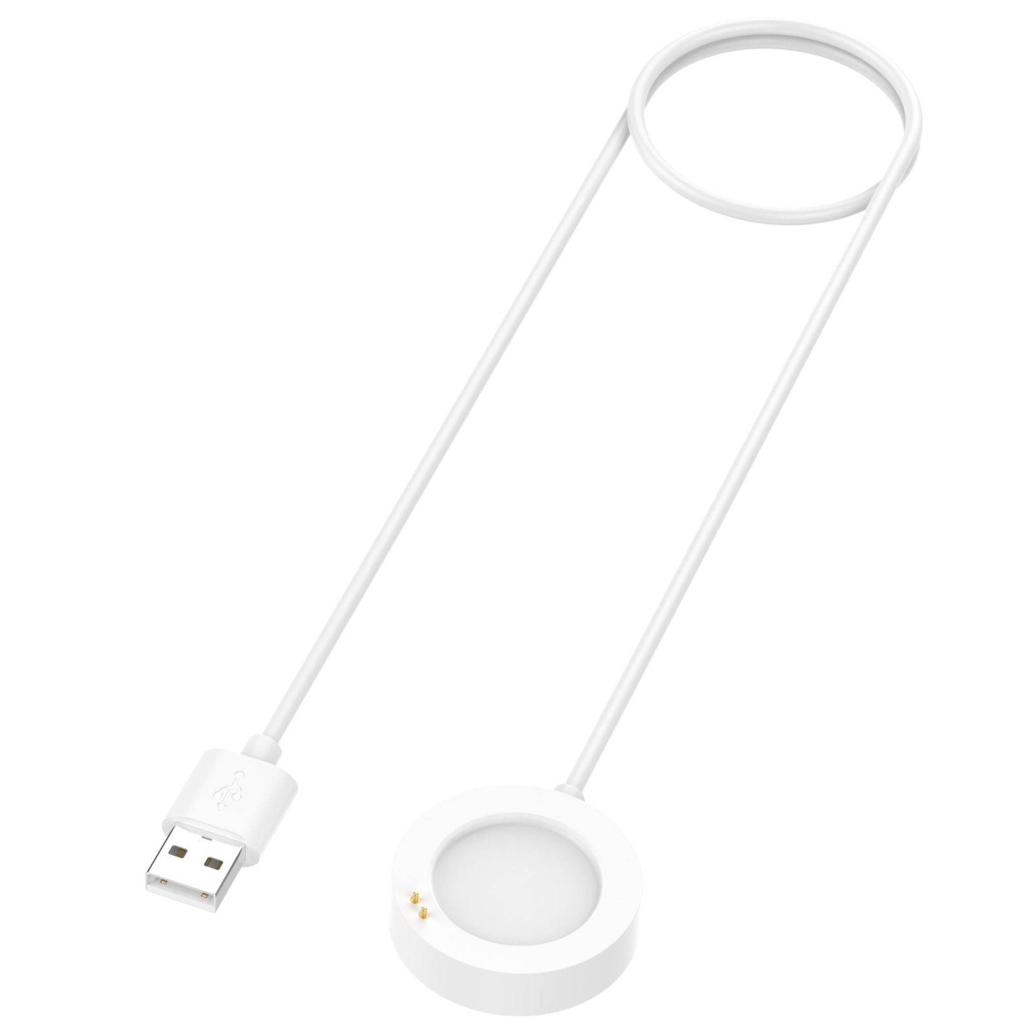 Ladekabel für Xiaomi Watch 5 USB A magnetisch mit Ladebase 1 Meter Weiß
