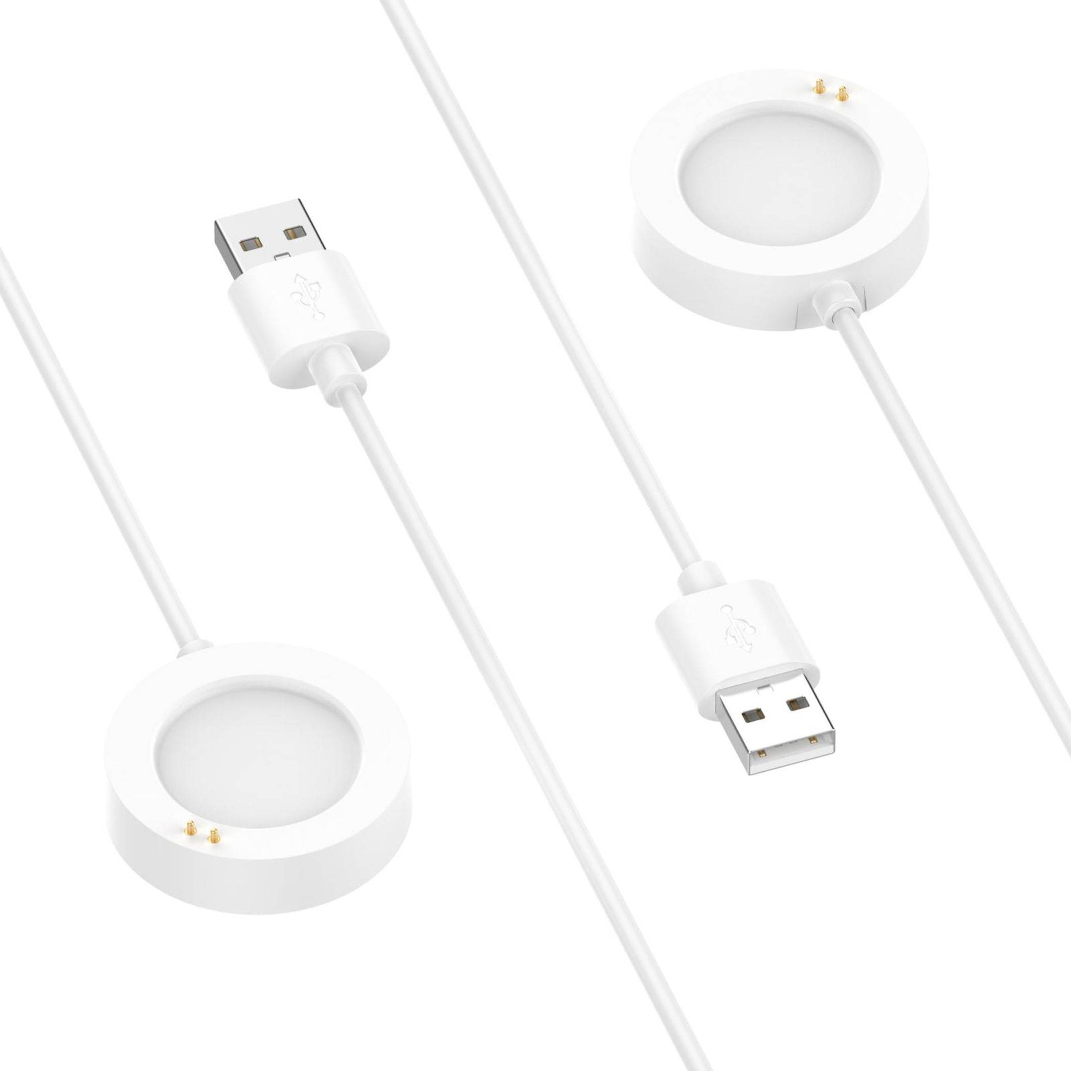 Ladekabel für Xiaomi Watch 5 USB A magnetisch mit Ladebase 1 Meter Weiß