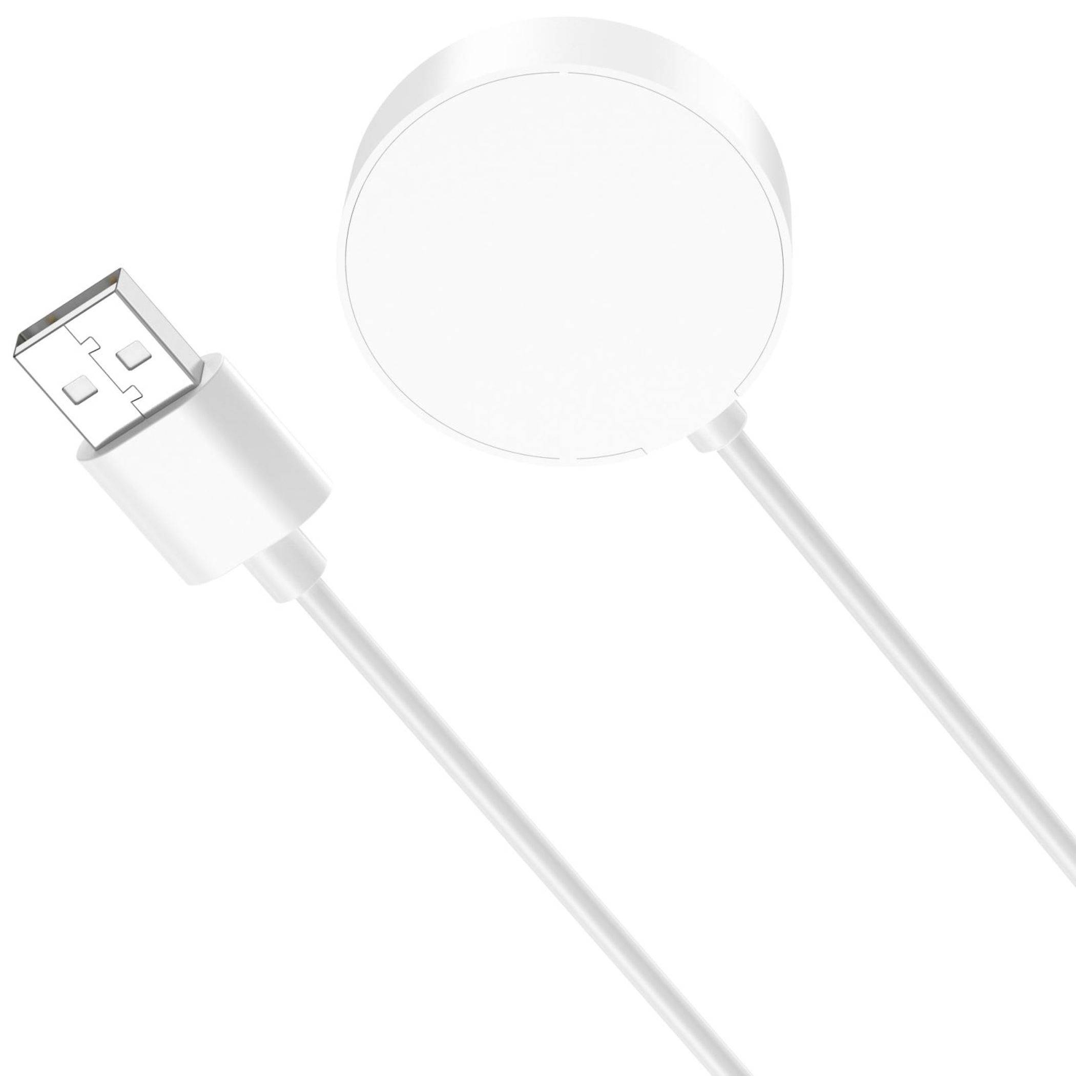 Ladekabel für Xiaomi Watch 5 USB A magnetisch mit Ladebase 1 Meter Weiß