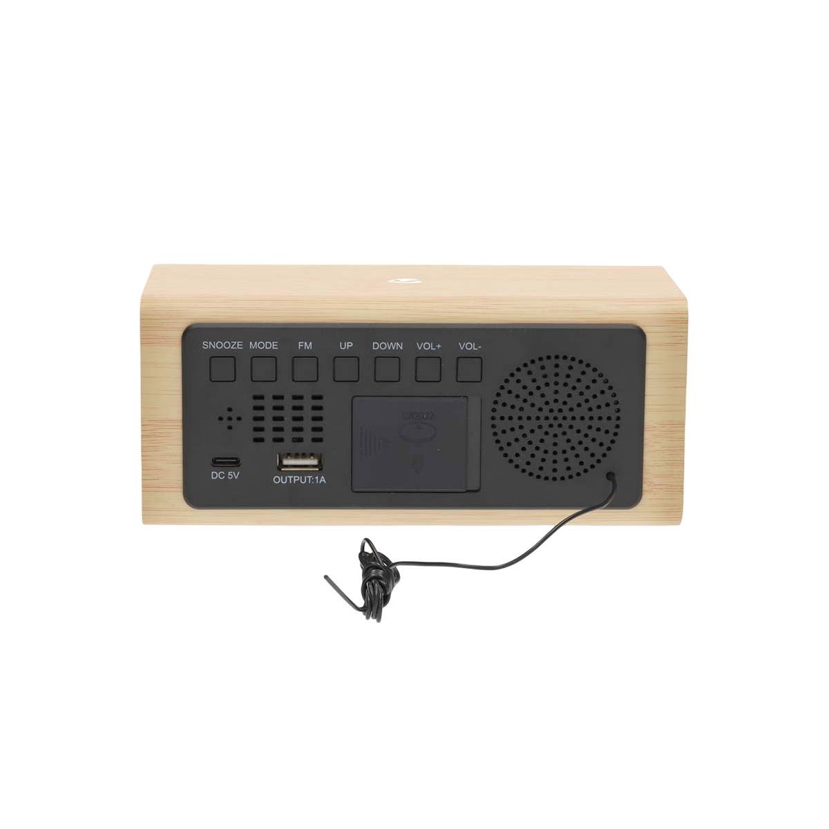 LED FM Radiowecker mit Snooze, Datum und Thermometer Beige