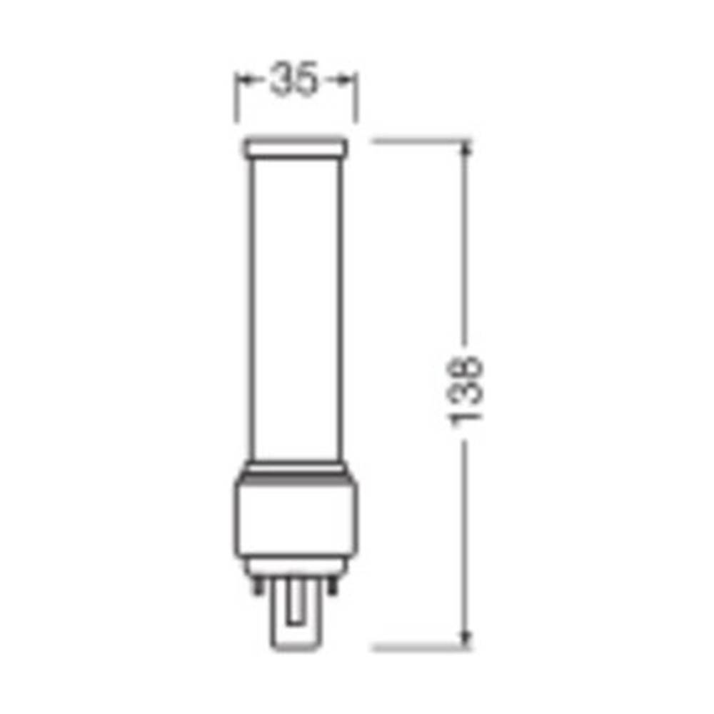 Ledvance DULUX LED D EM &amp; AC Mains Value 6W 660lm - 865 Tageslichtweiß | Ersatz Für 13W