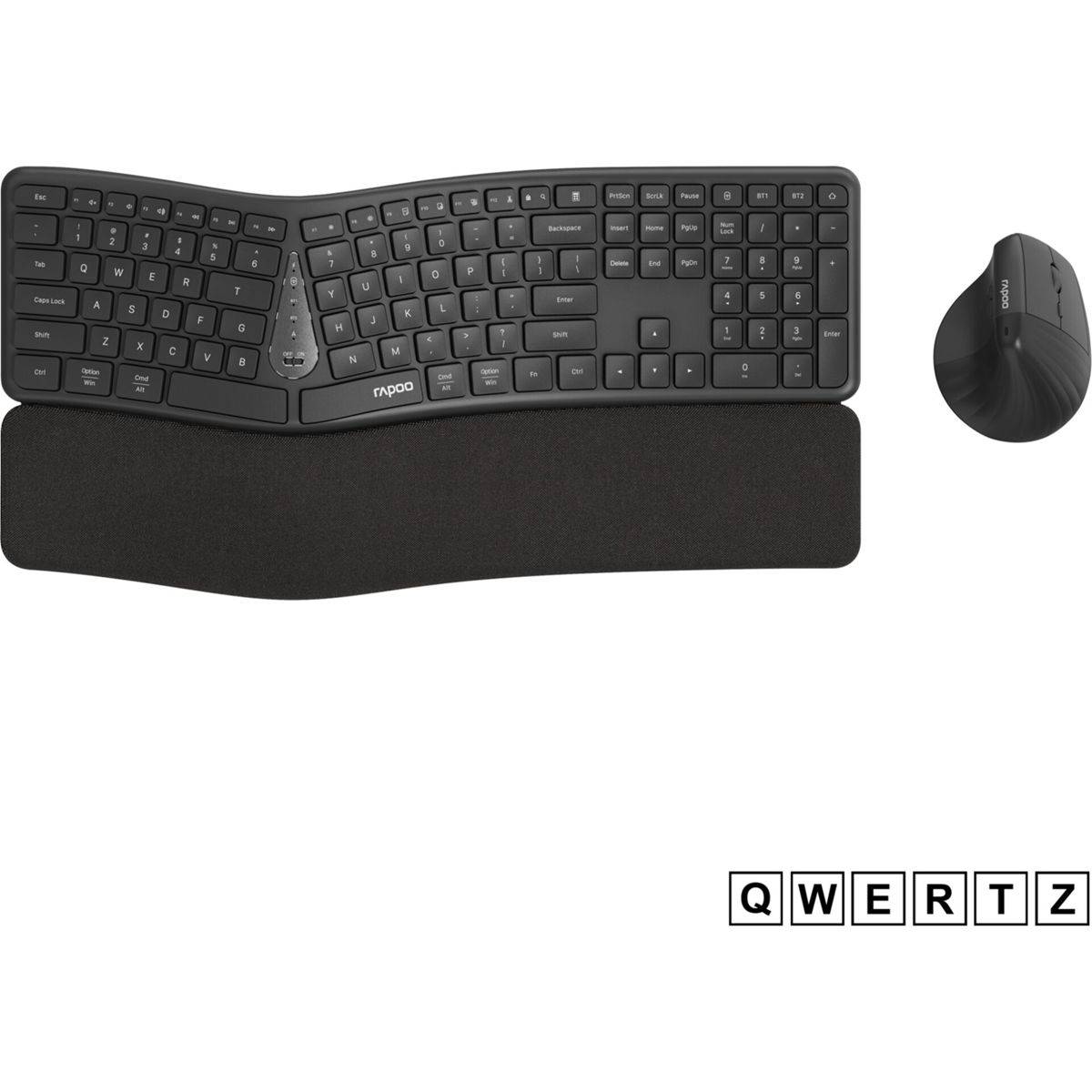 8810ME dunkelgrau Ergonomisches kabelloses Set