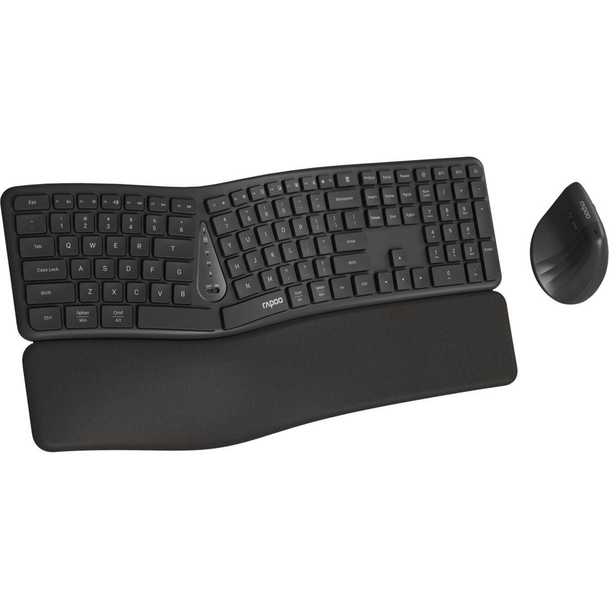 8810ME dunkelgrau Ergonomisches kabelloses Set