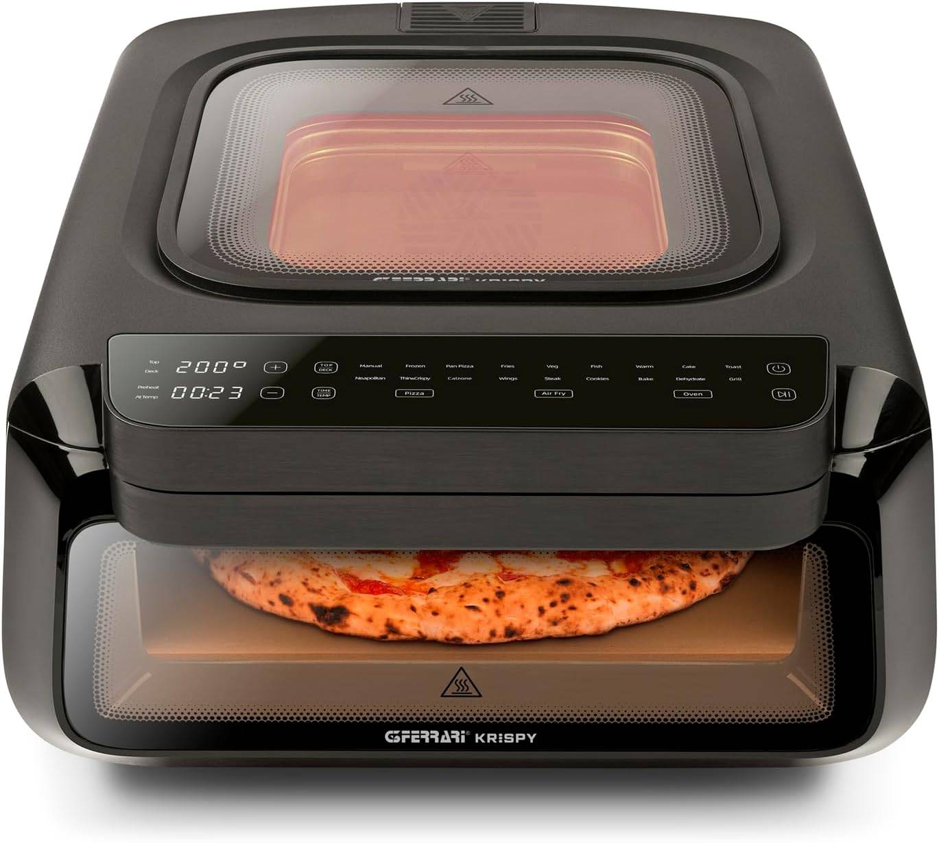 G3FERRARI - G3 Ferrari G10225, 1 Pizza/Pizzen, Schwarz, Digital, 380 °C, 40 - 380 °C, 1,65 h