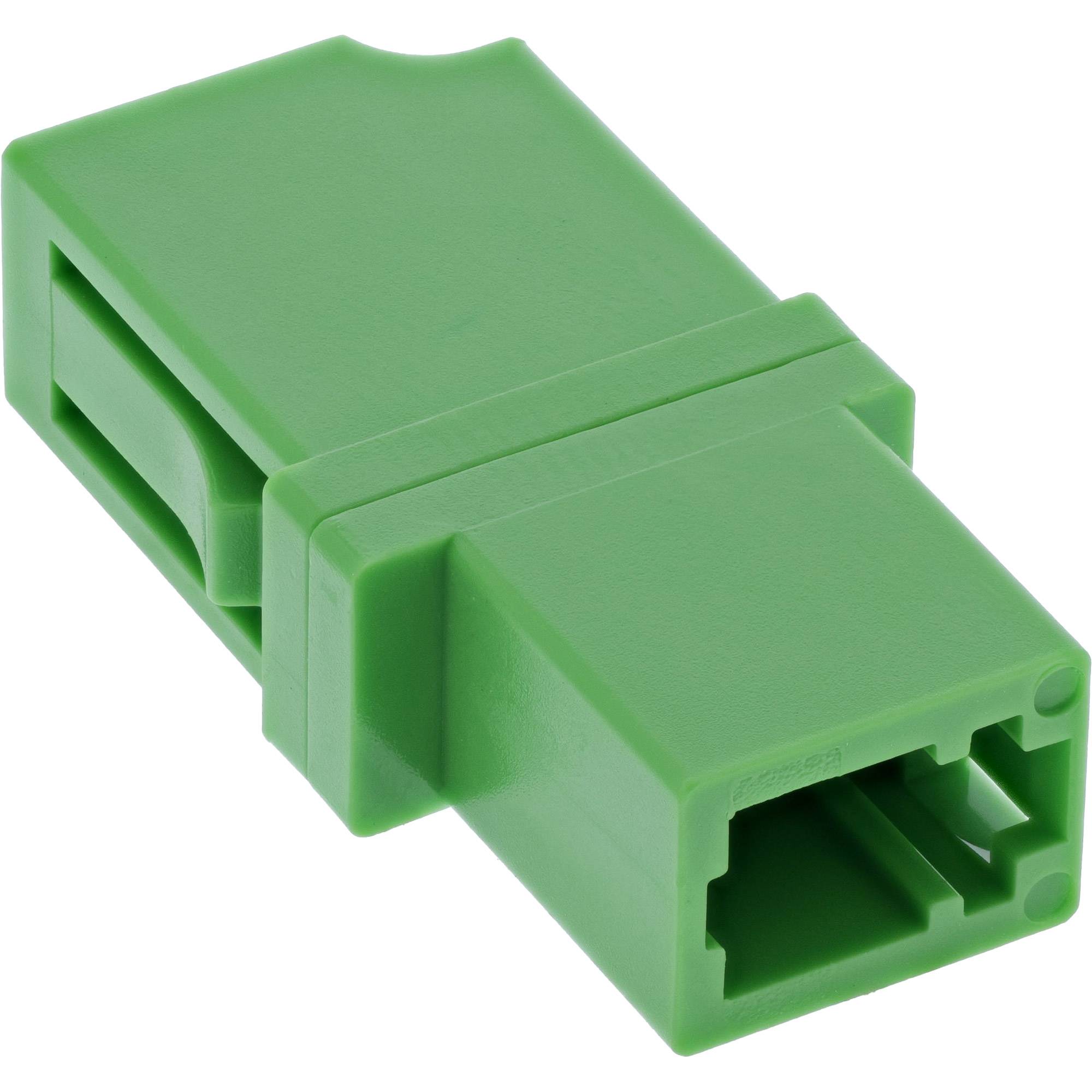 InLine® LWL Kupplung, Simplex LC/LC, singlemode, grün, Keramik-Hülse (FTTH) (89989S)