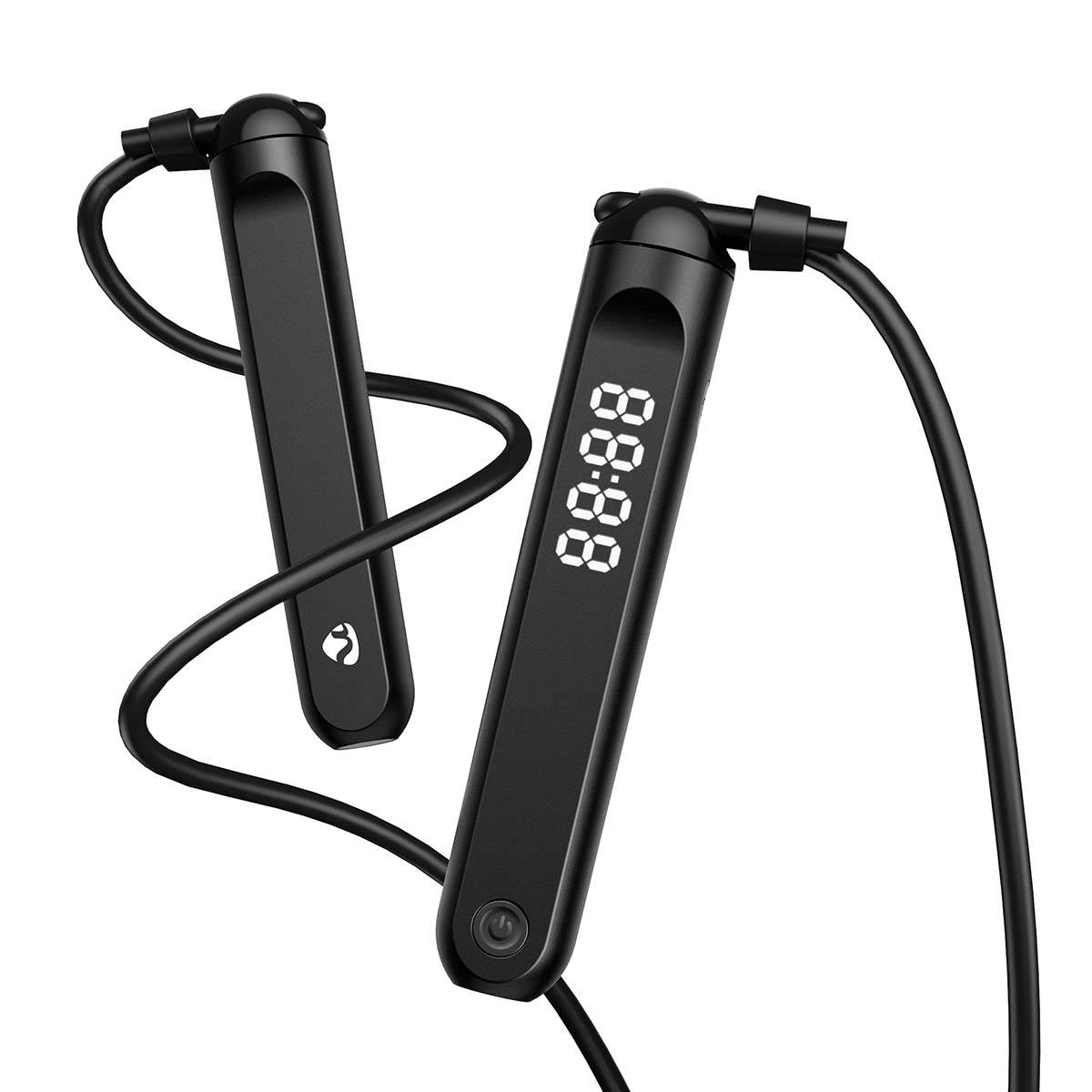 Connected LED Springseil 2-in-1 SmartLife Sport 3m Schwarz