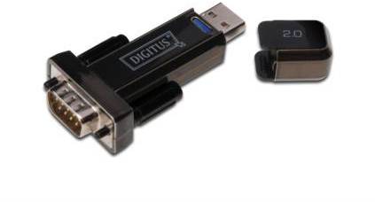 Seriell, USB 2.0 Anschlusskabel [1x USB 2.0 Stecker A - 1x D-SUB-Stecker 9pol.] 1.00m vergoldete Steckkontakte