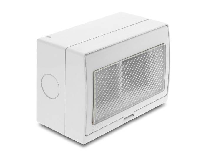 DELOCK Easy 45 Aufputzgehäuse IP55 wasserfest 4 Port