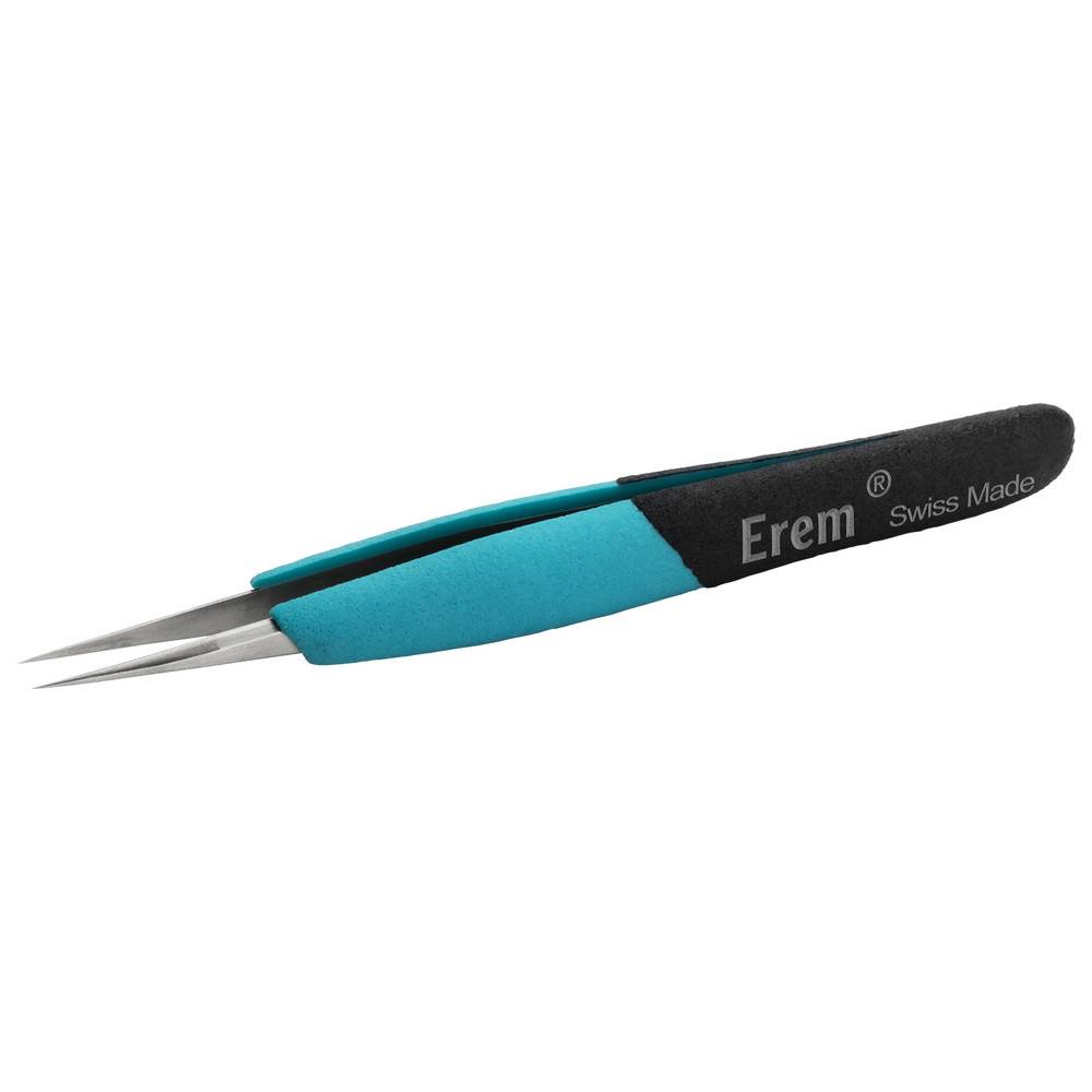 Ergonomische Präzisionspinzette mit langen geraden feinen Spitzen