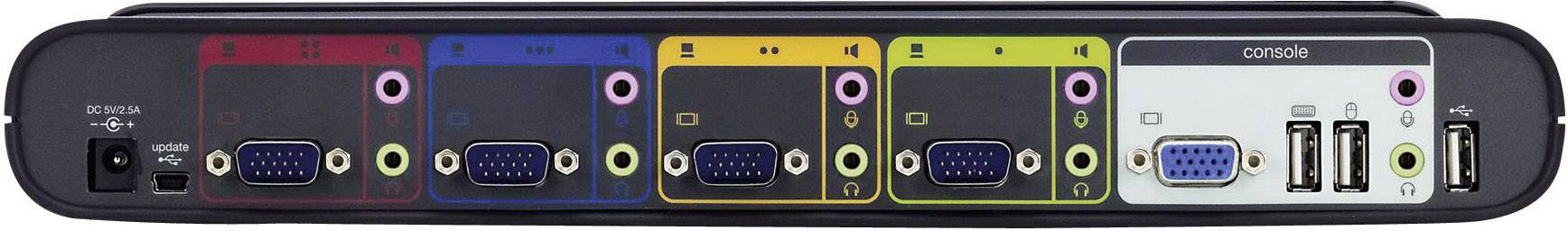 Linksys KVM-Switch 4 Port KVM-Umschalter VGA USB 2048 x 1536 Pixel