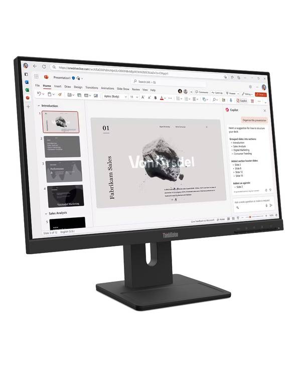 ThinkVision E22-40 Monitor, 54,6 cm (21.5"), 1920 x 1080 Pixel, Full HD, LCD, 6