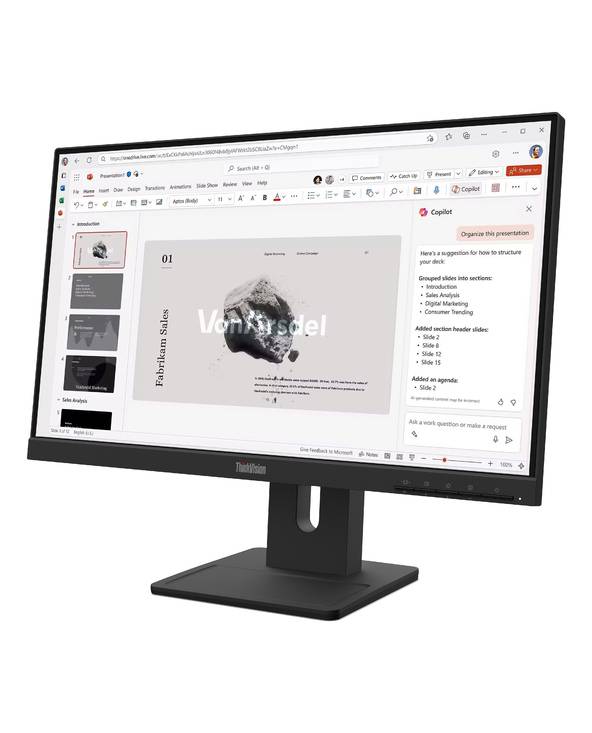 ThinkVision E22-40 Monitor, 54,6 cm (21.5"), 1920 x 1080 Pixel, Full HD, LCD, 6