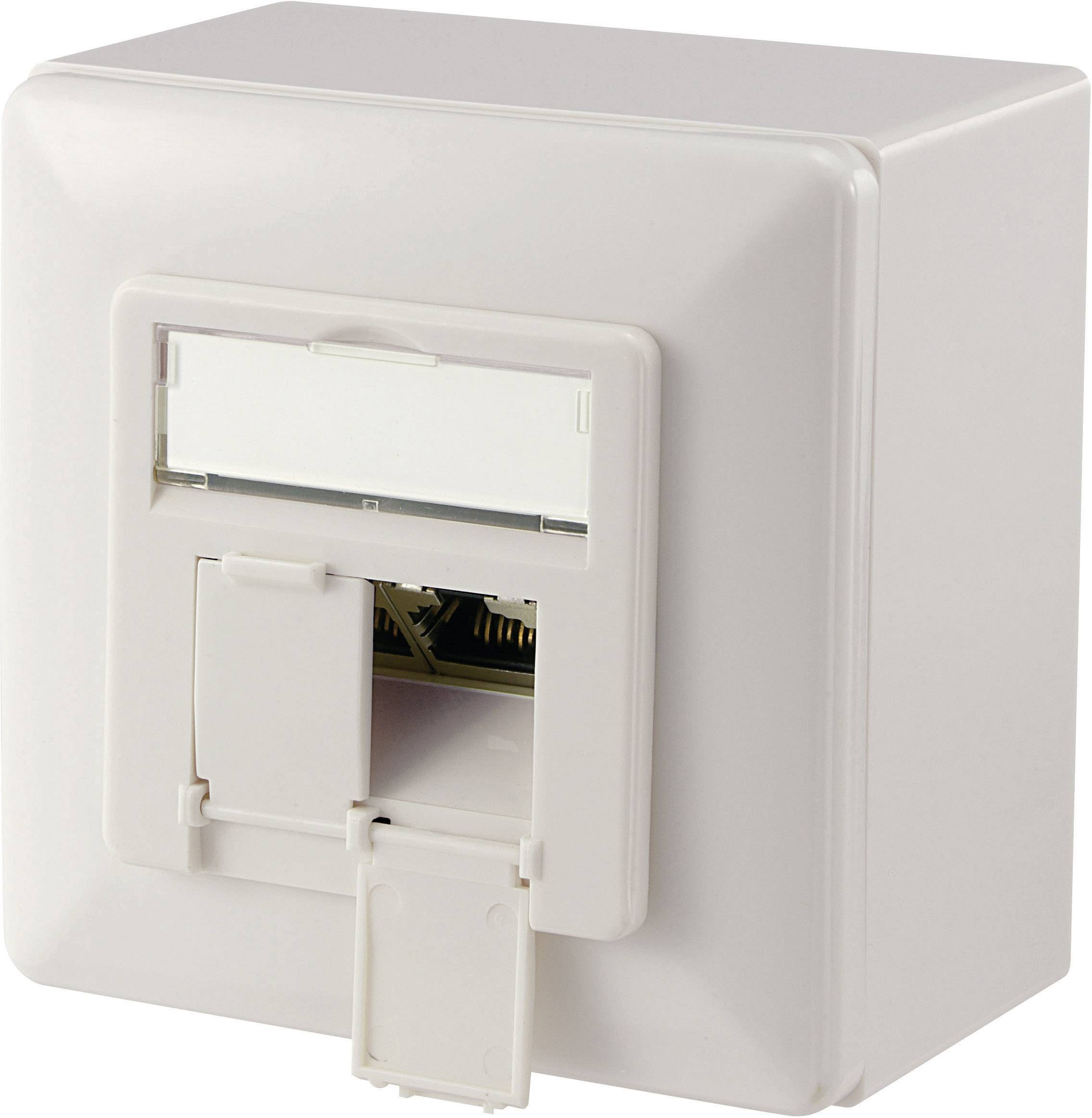 Digitus Netzwerkdose Aufputz CAT 6 2 Port Reinweiß