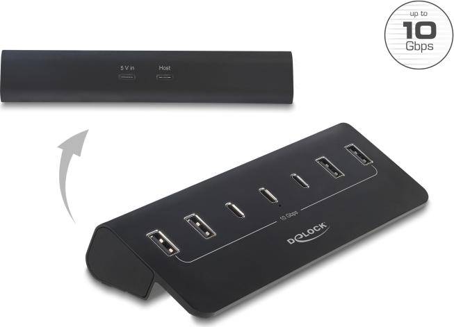 USB 10 Gbps Hub mit 3 USB-C und 4 Typ-A Ports