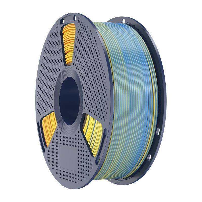 Sunlu PLA+ Silk Forth-Color Filament, 1,75mm, 1kg - Farbton: Blue Purple Orange Yellow