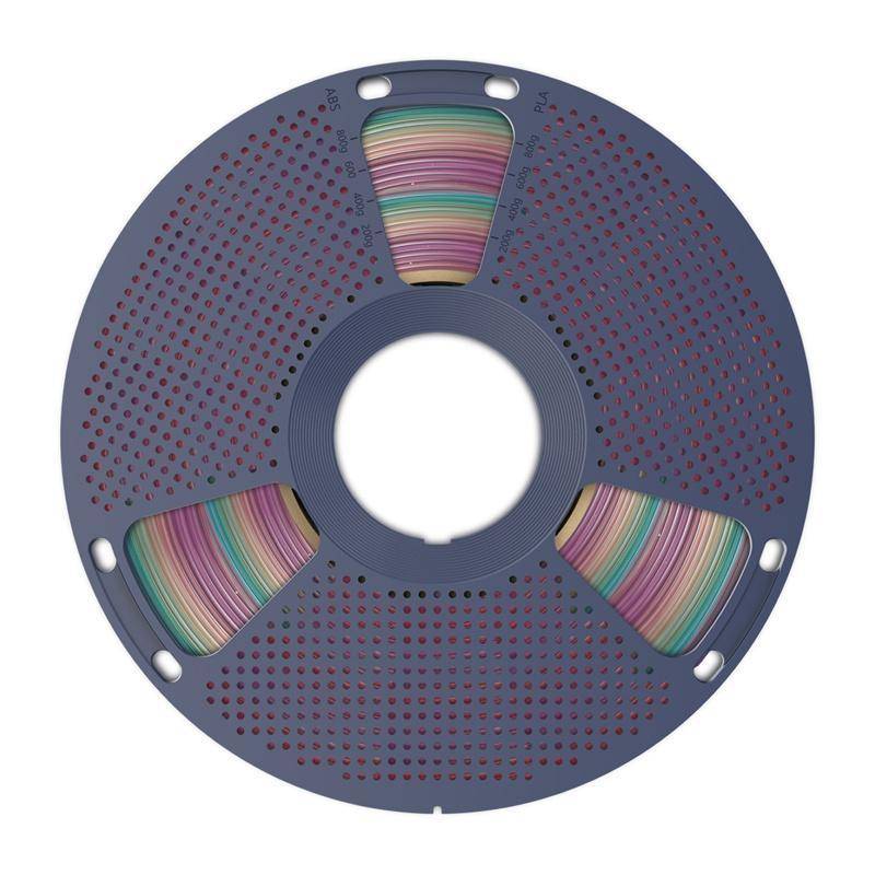 Sunlu PLA Rainbow Filament, 1,75mm, 1kg - Farbton: Transparent Rainbow 04