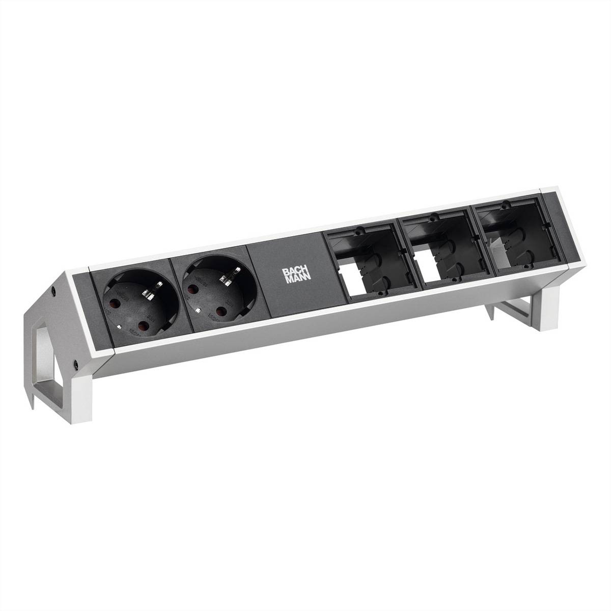 BACHMANN DESK2 2x Schutzkontakt 3x ABD GST18 Inox
