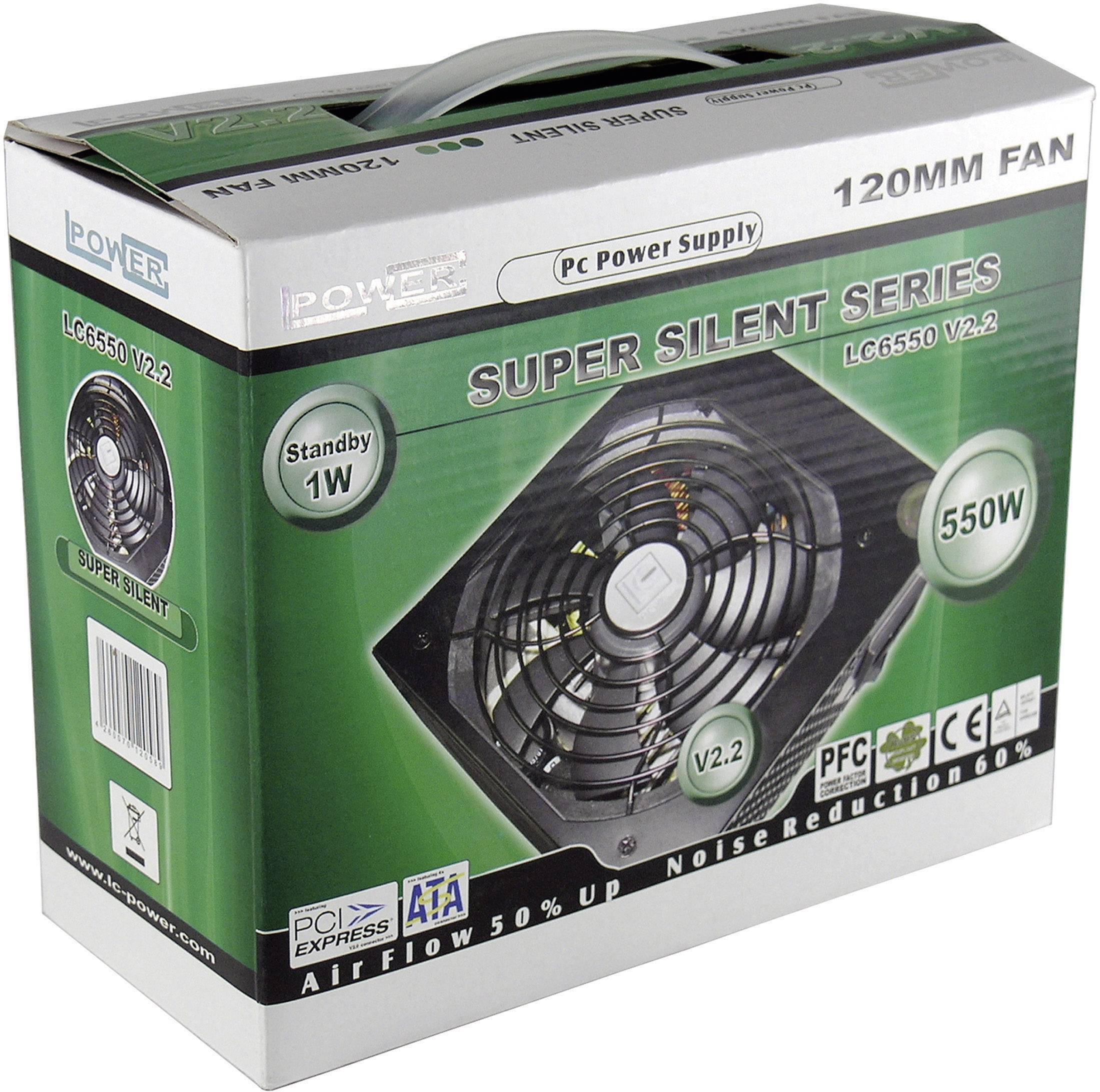 LC Power LC6550 V2.3 PC Netzteil 550 W ATX 80PLUS® Bronze