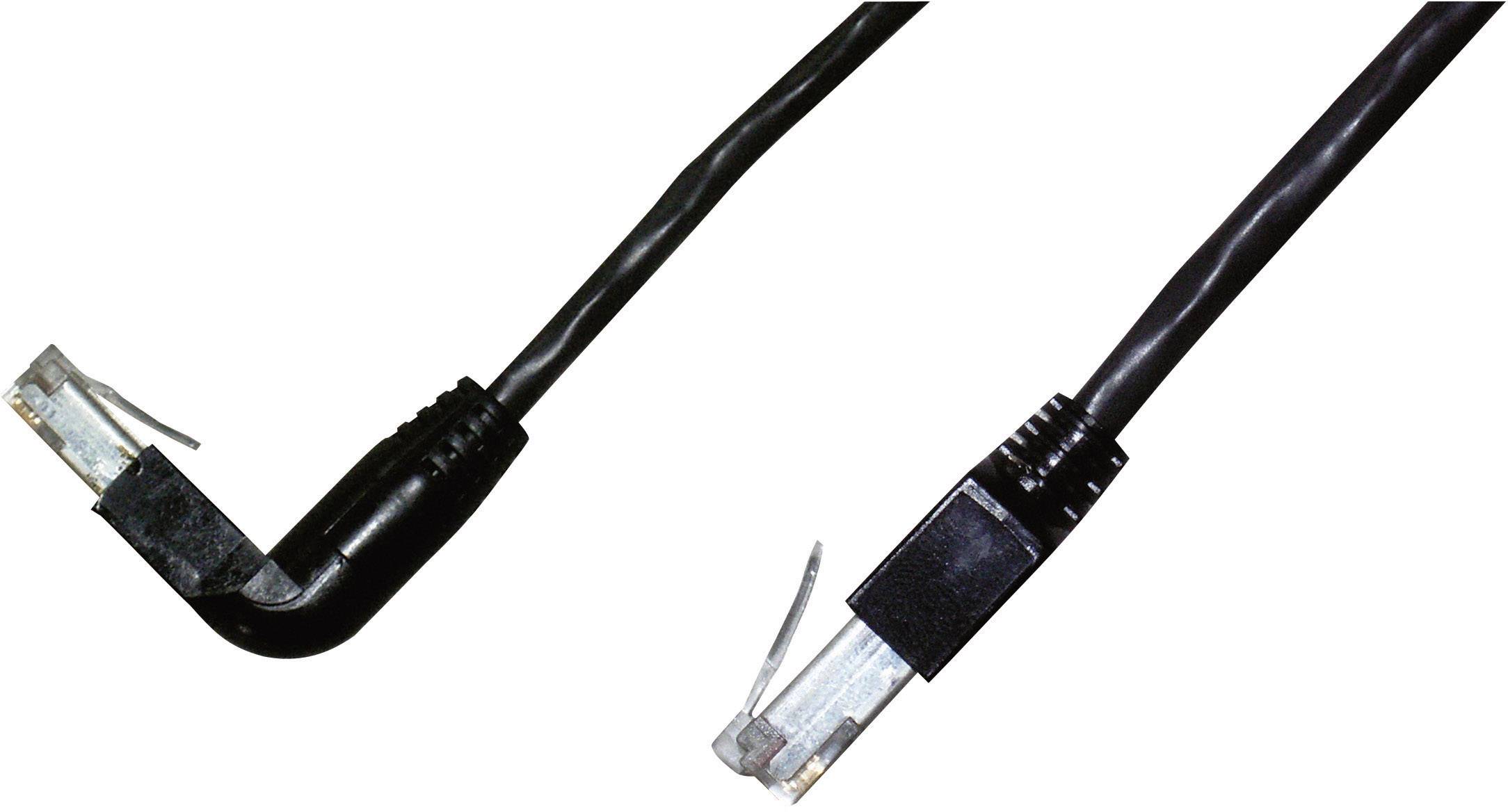 Dätwyler K0993.3 RJ45 Netzwerkkabel, Patchkabel CAT 5e S/UTP 3.00m Schwarz Flammwidrig, mit Rastnasenschutz 1St.