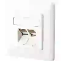 Metz Connect 1307381002-I Netzwerkdose Unterputz Einsatz mit Zentralplatte und Rahmen CAT 6 2 Port Reinweiß Metz Connect 1307381002-I Netzwerkdose Unterputz Einsatz mit Zentralplatte und Rahmen CAT 6 2 Port Reinweiß