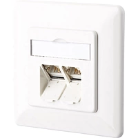 Metz Connect 1307381002-I Netzwerkdose Unterputz Einsatz mit Zentralplatte und Rahmen CAT 6 2 Port Reinweiß Metz Connect 1307381002-I Netzwerkdose Unterputz Einsatz mit Zentralplatte und Rahmen CAT 6 2 Port Reinweiß